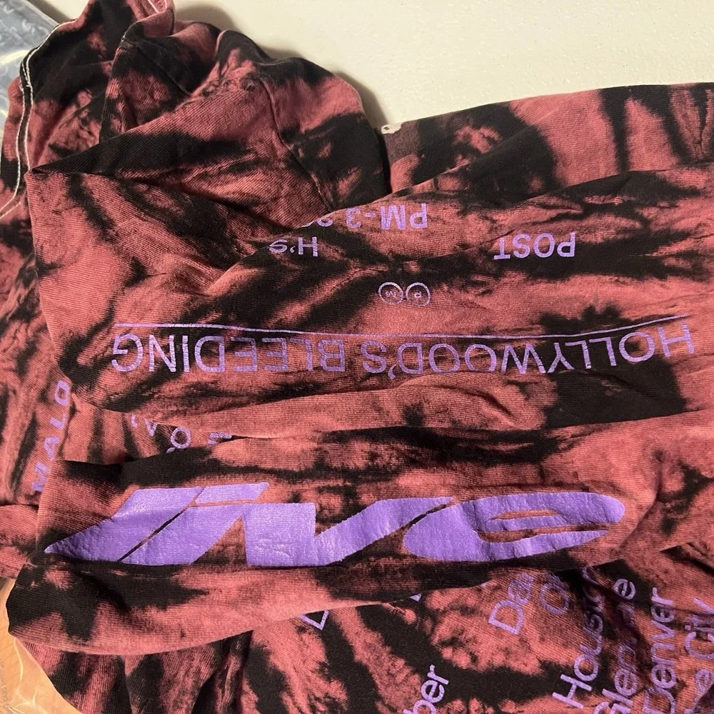 Post Malone Hollywoods Bleeding 2019 Concert Tour T-Shirt Men's Medium Tie Dye
